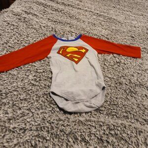12 Month Infant Baby DC Comics Superman Long Sleeve Onesie
